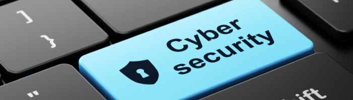 Keyboard key showing cybersecurity