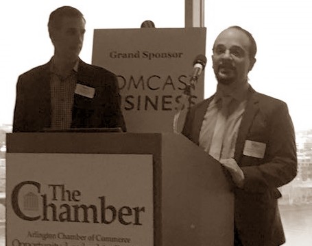 Photo of Alexander G. Chamandy at the Arlington Chamber of Commerce Award Ceremony in May of 2018.